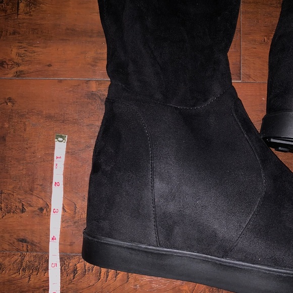 Boots black suede wedge - Picture 4 of 6